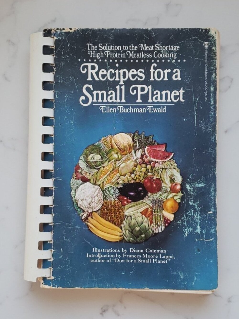 Recipes for a Small Planet by Ellen Buchman Ewald softcover, vegetarian 70s book